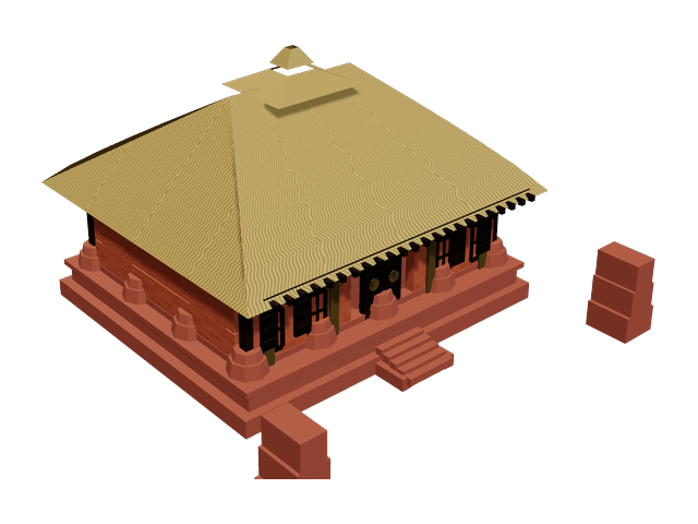 Rumah Adat Bali — model 3D