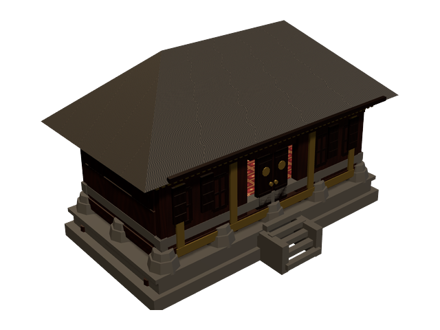 Rumah Banua Tada — model 3D