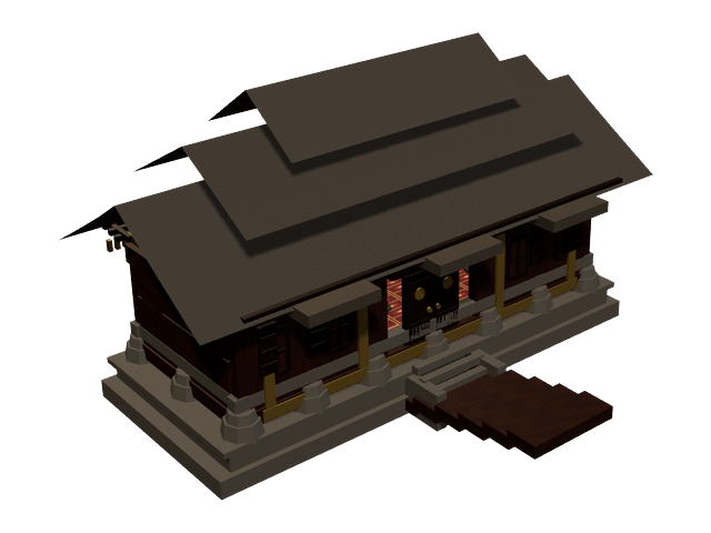 Rumah Bubungan Lima — model 3D