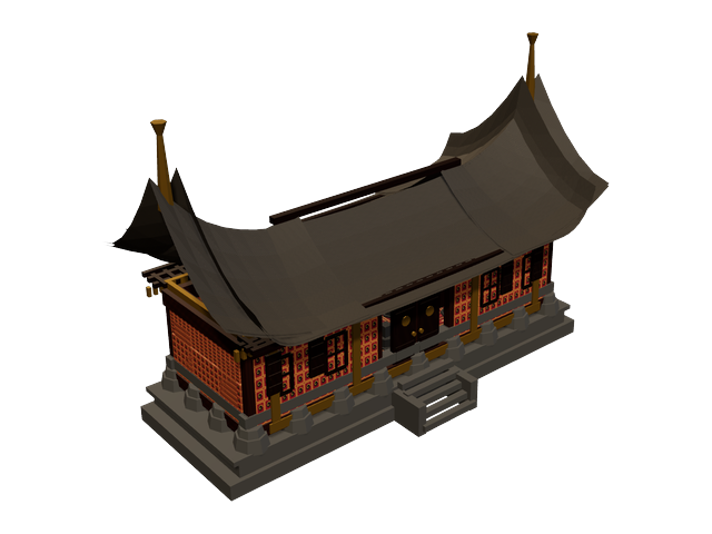 Rumah Gadang — model 3D