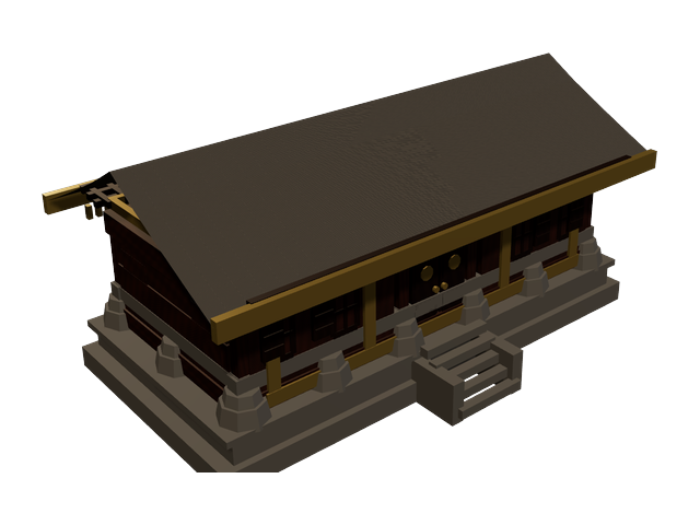 Rumah Panggung Bangka Belitung — model 3D