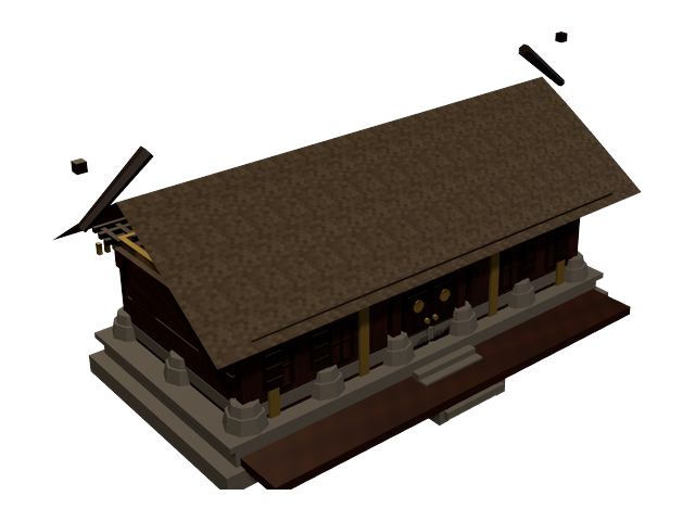 Rumah Walewangko — model 3D